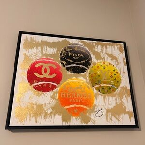 Luxury Brand Tennis Ball Art Print
